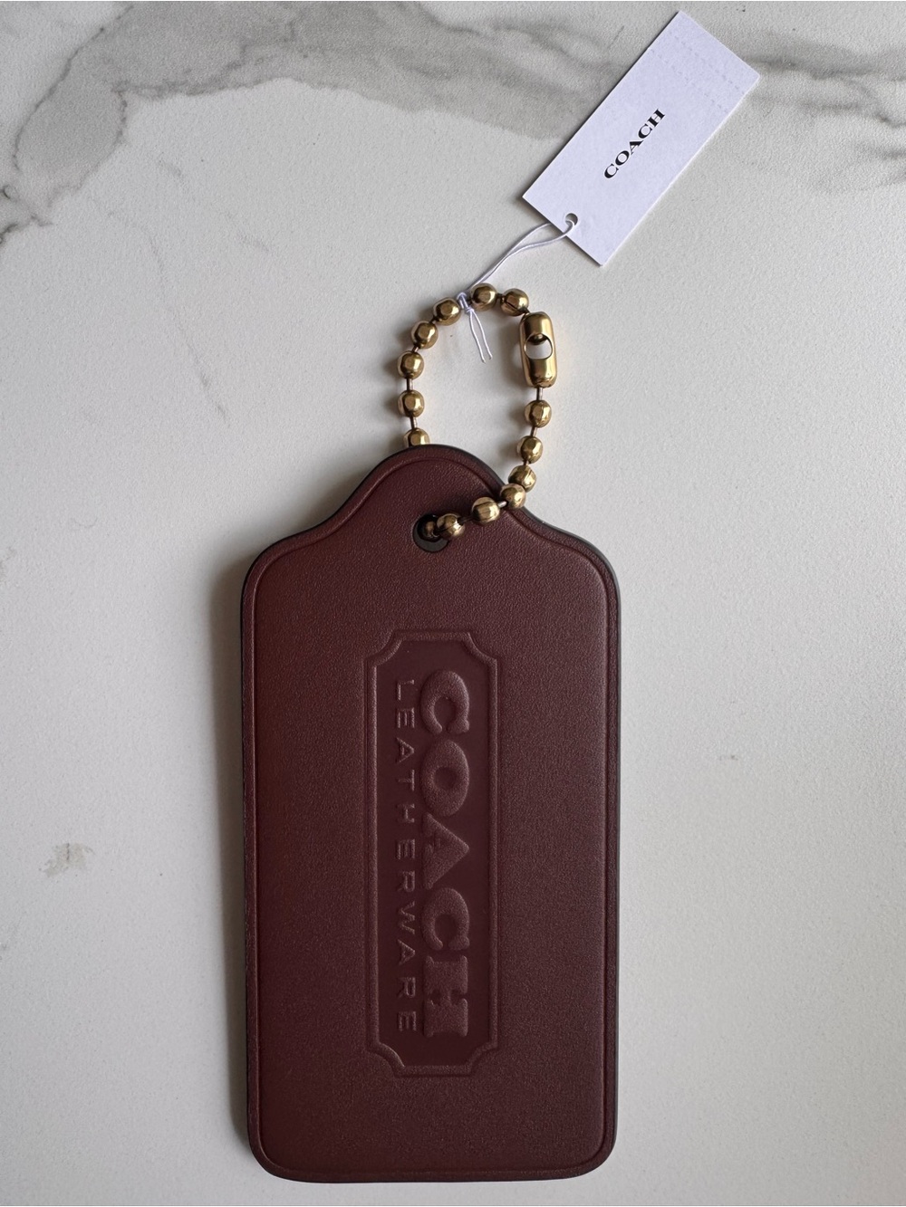 COACH XL Hangtag Maple NWT - Picture 2 of 4